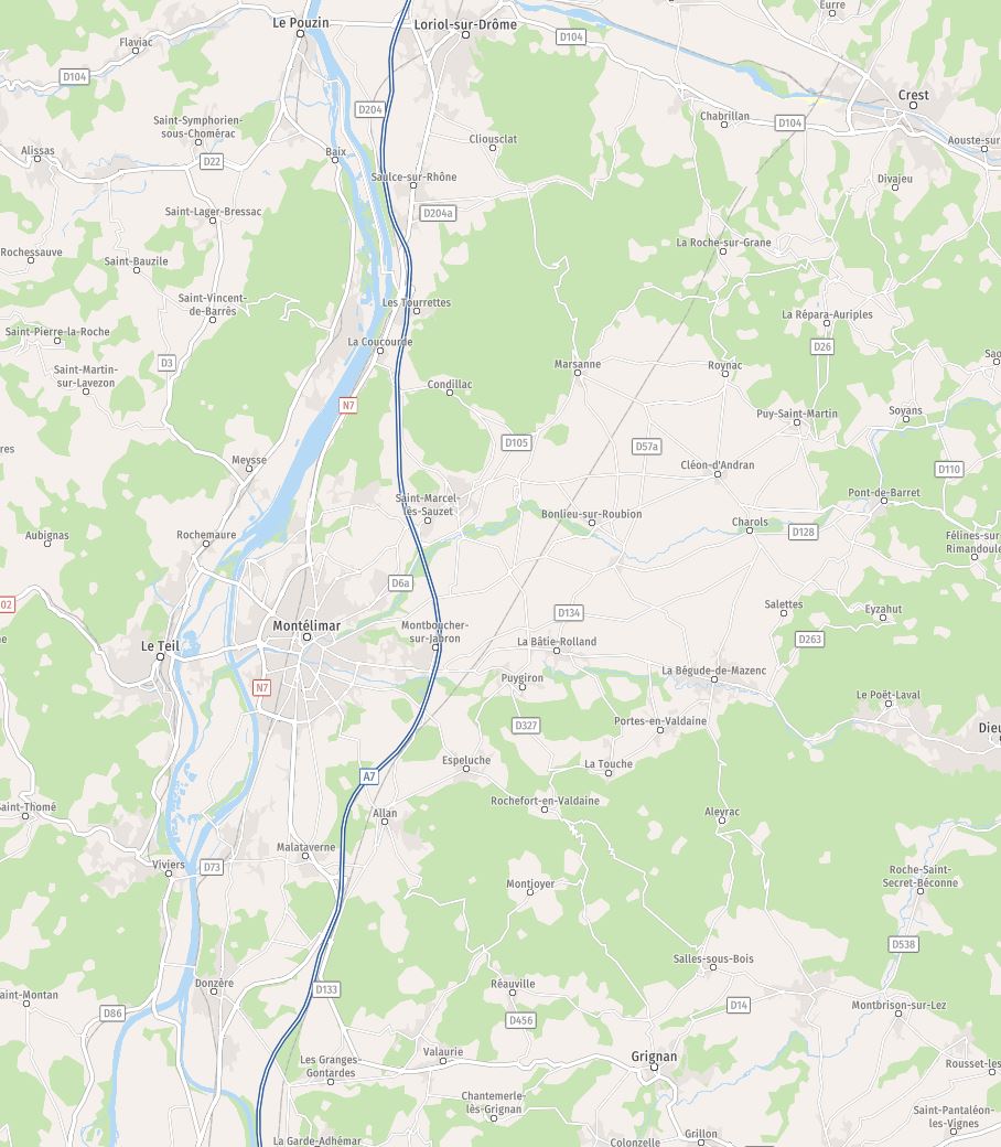 Carte drome provençale